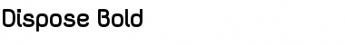 Download Dispose Bold Font Title Preview