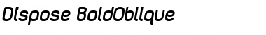 Download Dispose Bold Oblique Font Title Preview
