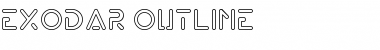 Download Exodar-Outline Regular Font Title Preview