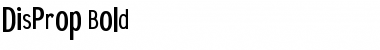 Download DisProp-Bold Regular Font Title Preview
