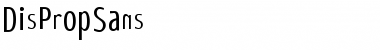 Download DisPropSans Regular Font Title Preview