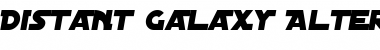 Download Distant Galaxy Alternate Italic Font Title Preview