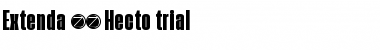 Download Extenda Trial 40 Hecto Font Title Preview