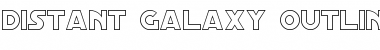 Download Distant Galaxy Outline Regular Font Title Preview