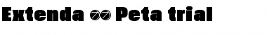 Download Extenda Trial 70 Peta Font Title Preview