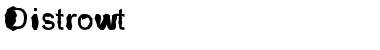 Download Distrowt Normal Font Title Preview
