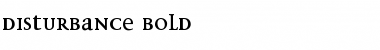 Download Disturbance Bold Font Title Preview