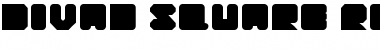 Download Divad Square Regular Font Title Preview