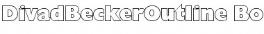 Download DivadBeckerOutline Bold Font Title Preview