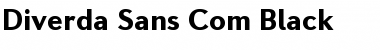 Download Diverda Sans Com Black Font Title Preview