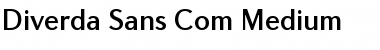 Download Diverda Sans Com Medium Font Title Preview