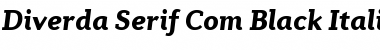 Download Diverda Serif Com Black Italic Font Title Preview