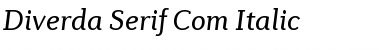 Download Diverda Serif Com Italic Font
