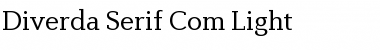 Download Diverda Serif Com Light Font Title Preview
