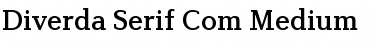 Download Diverda Serif Com Medium Font Title Preview