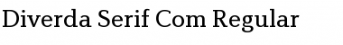 Download Diverda Serif Com Regular Font Title Preview