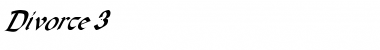 Download Divorce 3 Italic Font Title Preview