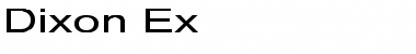 Download Dixon Ex Regular Font Title Preview