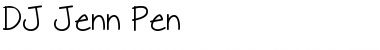 Download DJ Jenn Pen Regular Font Title Preview