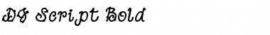 Download DJ Script Bold Regular Font Title Preview