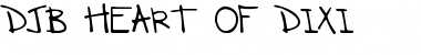Download DJB HEART OF DIXI Regular Font Title Preview