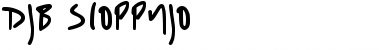 Download DJB SLOPPYJO Regular Font Title Preview