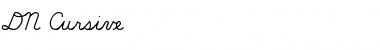 Download DN Cursive Regular Font Title Preview