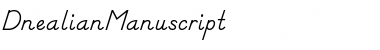Download DnealianManuscript Regular Font Title Preview