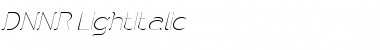 Download DNNR LightItalic Font Title Preview