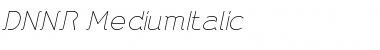 Download DNNR MediumItalic Font Title Preview