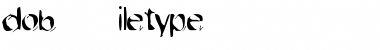Download dob Filetype Font Title Preview