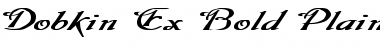 Download Dobkin Ex Bold Bold Plain Font Title Preview