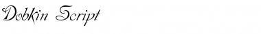 Download Dobkin Script Regular Font Title Preview