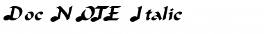 Download Doc NOTE Italic Font Title Preview