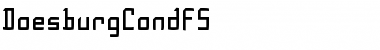 Download DoesburgCondFS Regular Font Title Preview