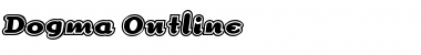 Download Dogma Outline Regular Font Title Preview