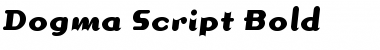 Download Dogma Script Bold Regular Font Title Preview