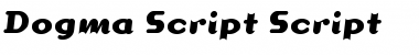 Download Dogma Script Script Font Title Preview