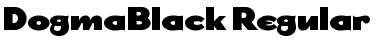 Download DogmaBlack Regular Font Title Preview