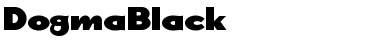 Download DogmaBlack Regular Font Title Preview
