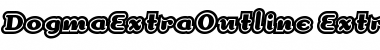 Download DogmaExtraOutline Extra Outline Font Title Preview