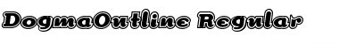 Download DogmaOutline Regular Font Title Preview