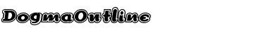 Download DogmaOutline Roman Font Title Preview