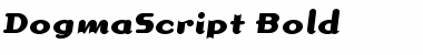 Download DogmaScript Bold Font Title Preview
