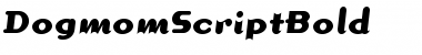Download DogmomScriptBold Script Bold Font Title Preview