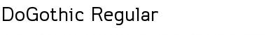 Download Do Gothic Regular Font Title Preview