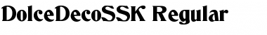 Download DolceDecoSSK Regular Font Title Preview