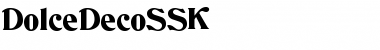Download DolceDecoSSK Regular Font Title Preview