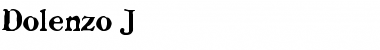 Download Dolenzo J Bubbed Font Title Preview