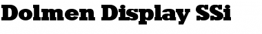 Download Dolmen Display SSi Regular Font Title Preview